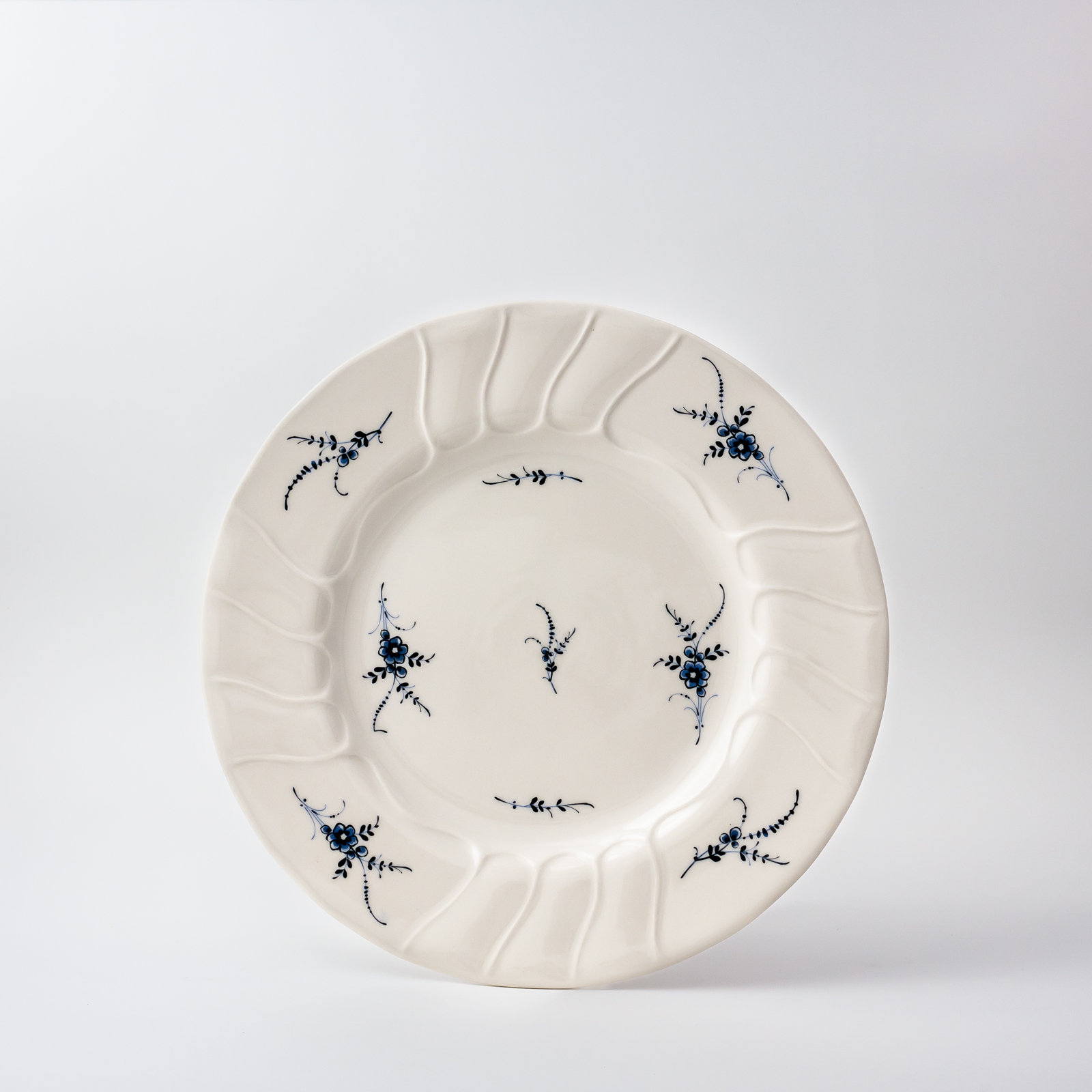 Round plate 26cm – Luxembourg – Blue Flowers