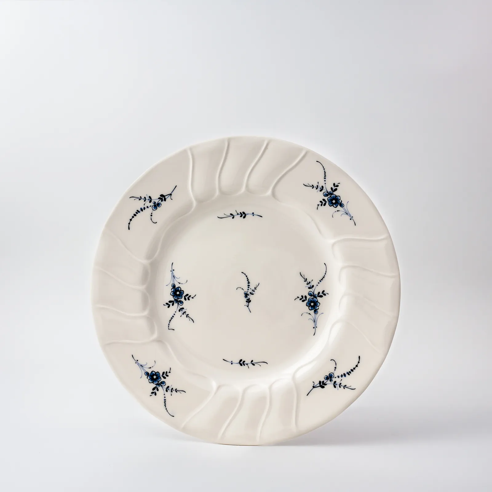 Dĩa tròn 26cm – Luxembourg – Blue Flowers