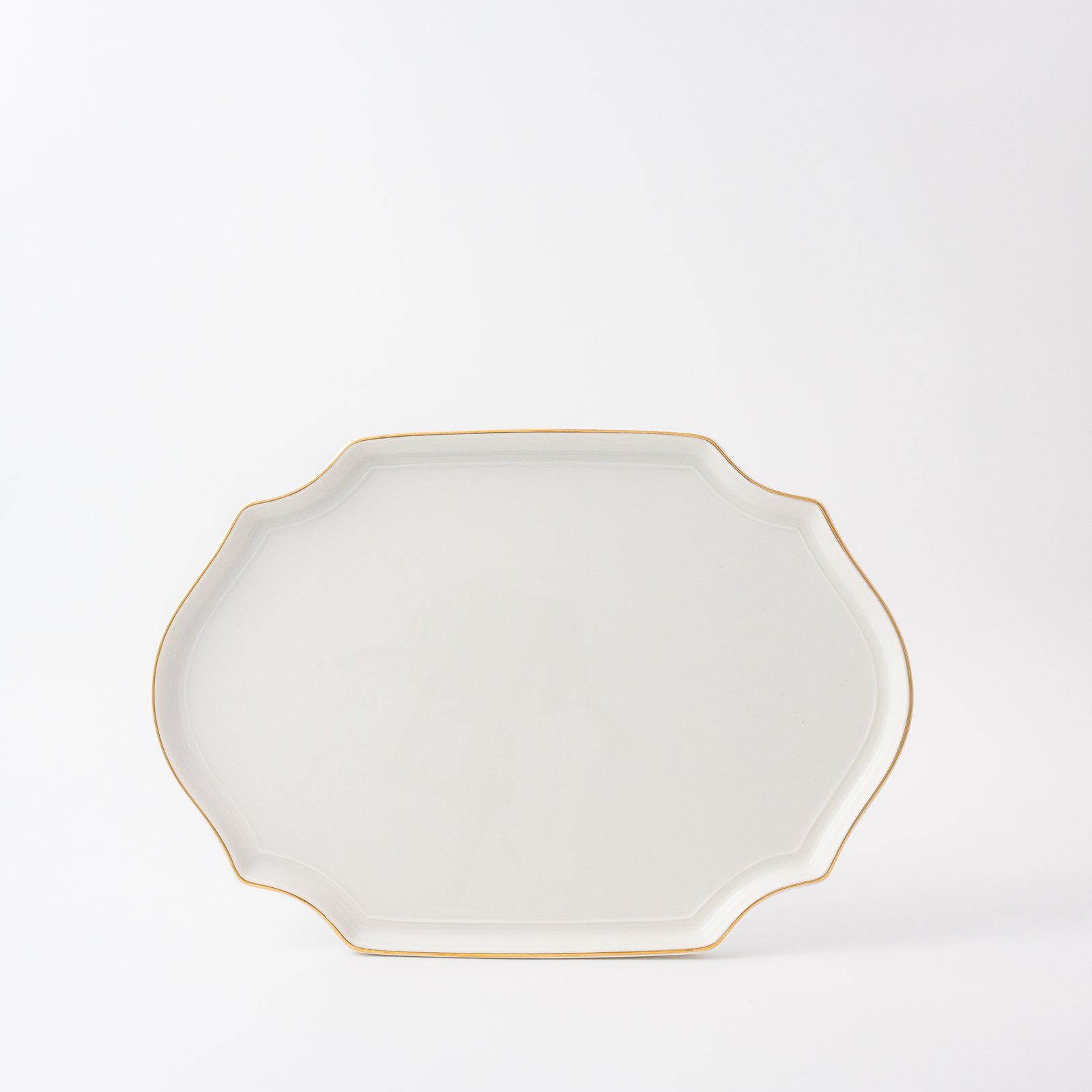 Oval Plate – Vintage French – White