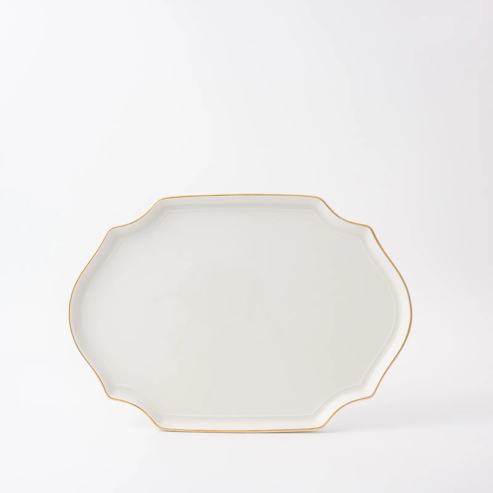 Dĩa kiểu dáng đặc biệt – Vintage French – White