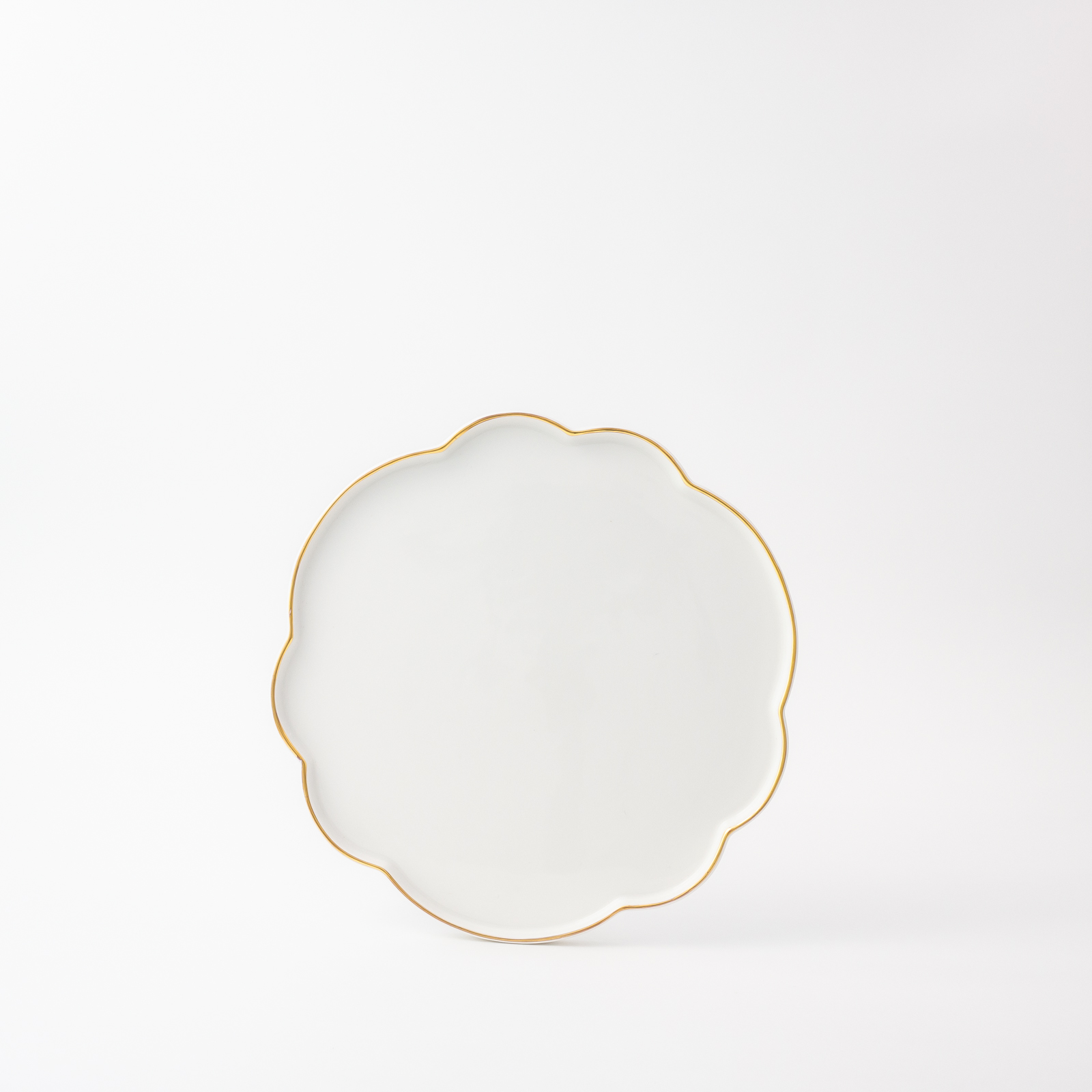 Round Plate – Vintage French – White
