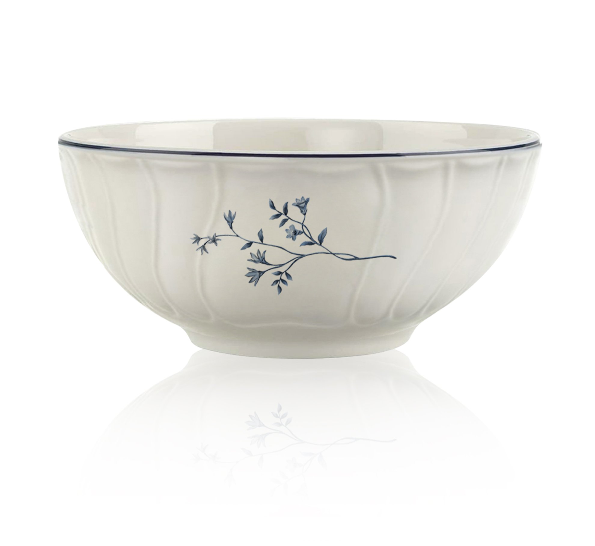 Serving Bowl 21cm – Luxembourg – Blue flowers