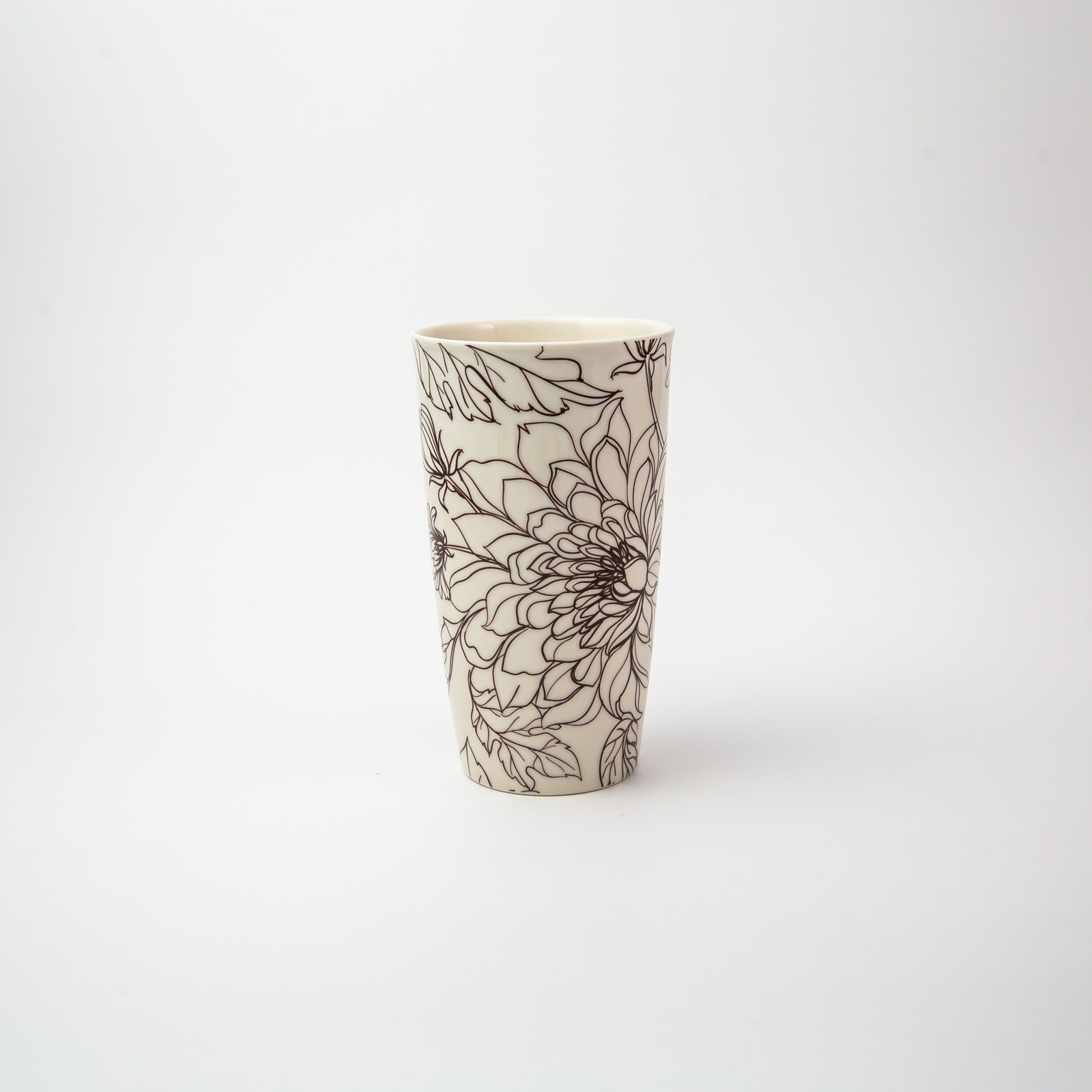 Tumbler – Flowers – Tan