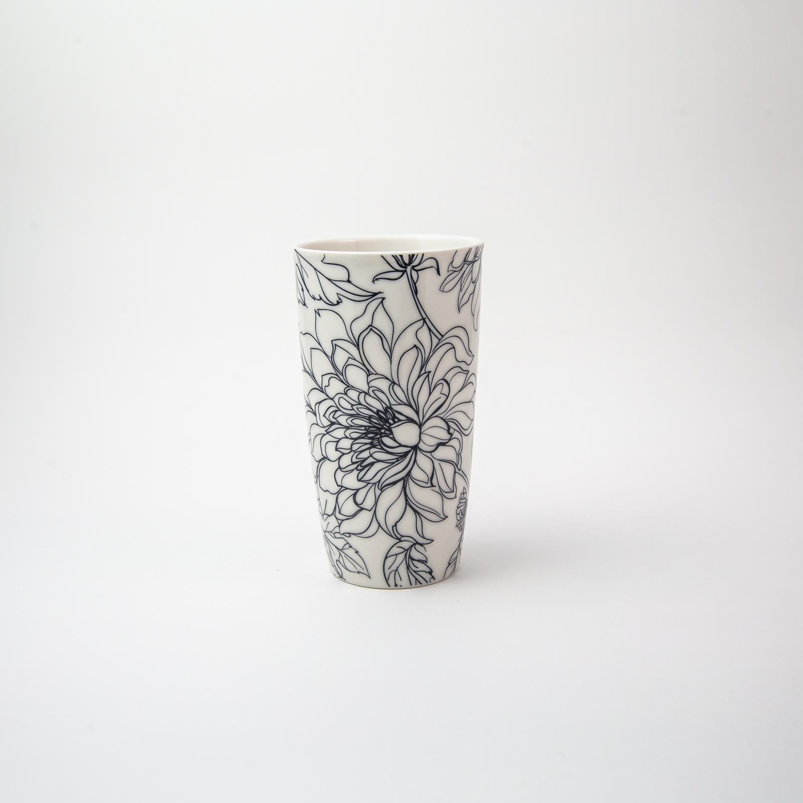 Tumbler – Flowers – White