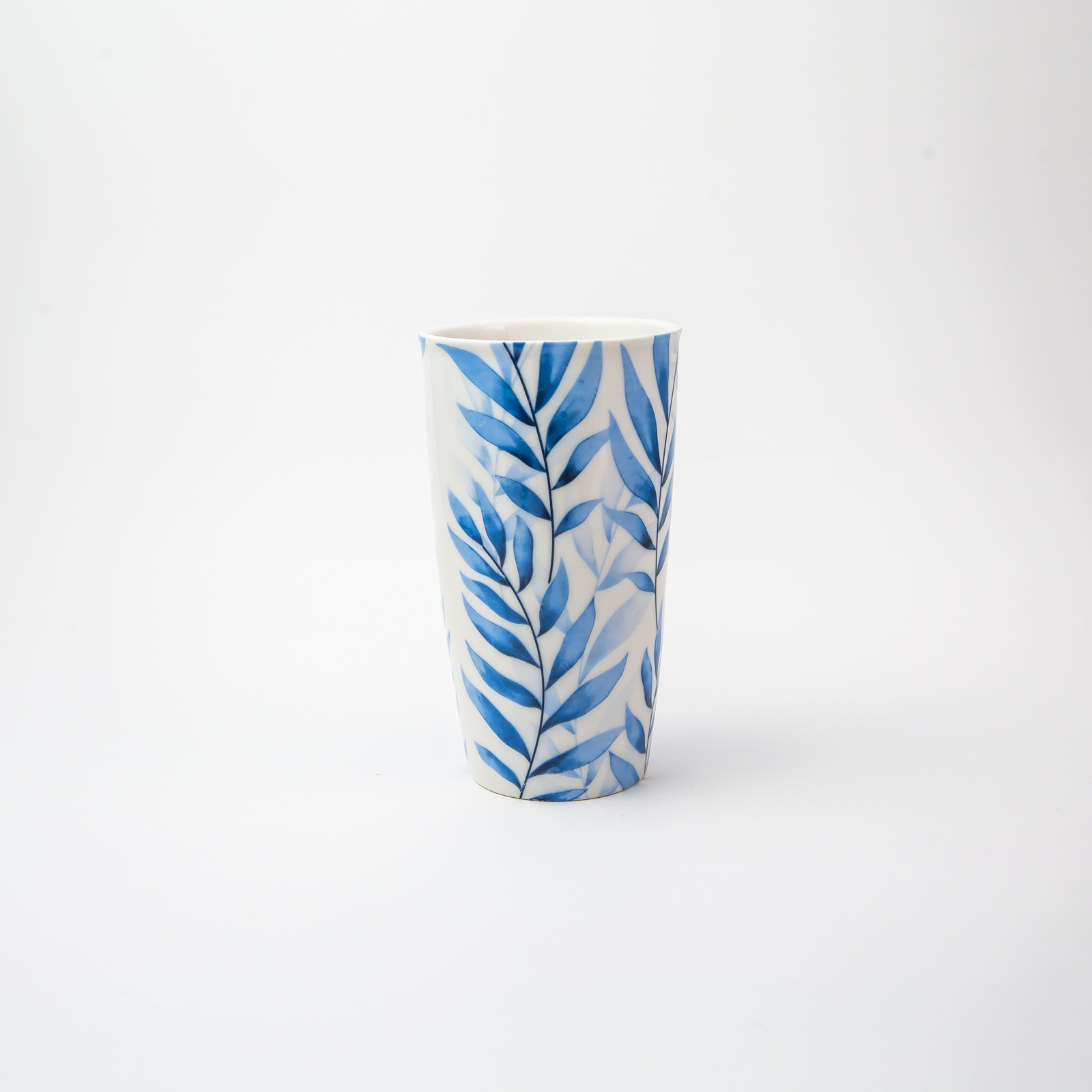 Tumbler – Leaves – White