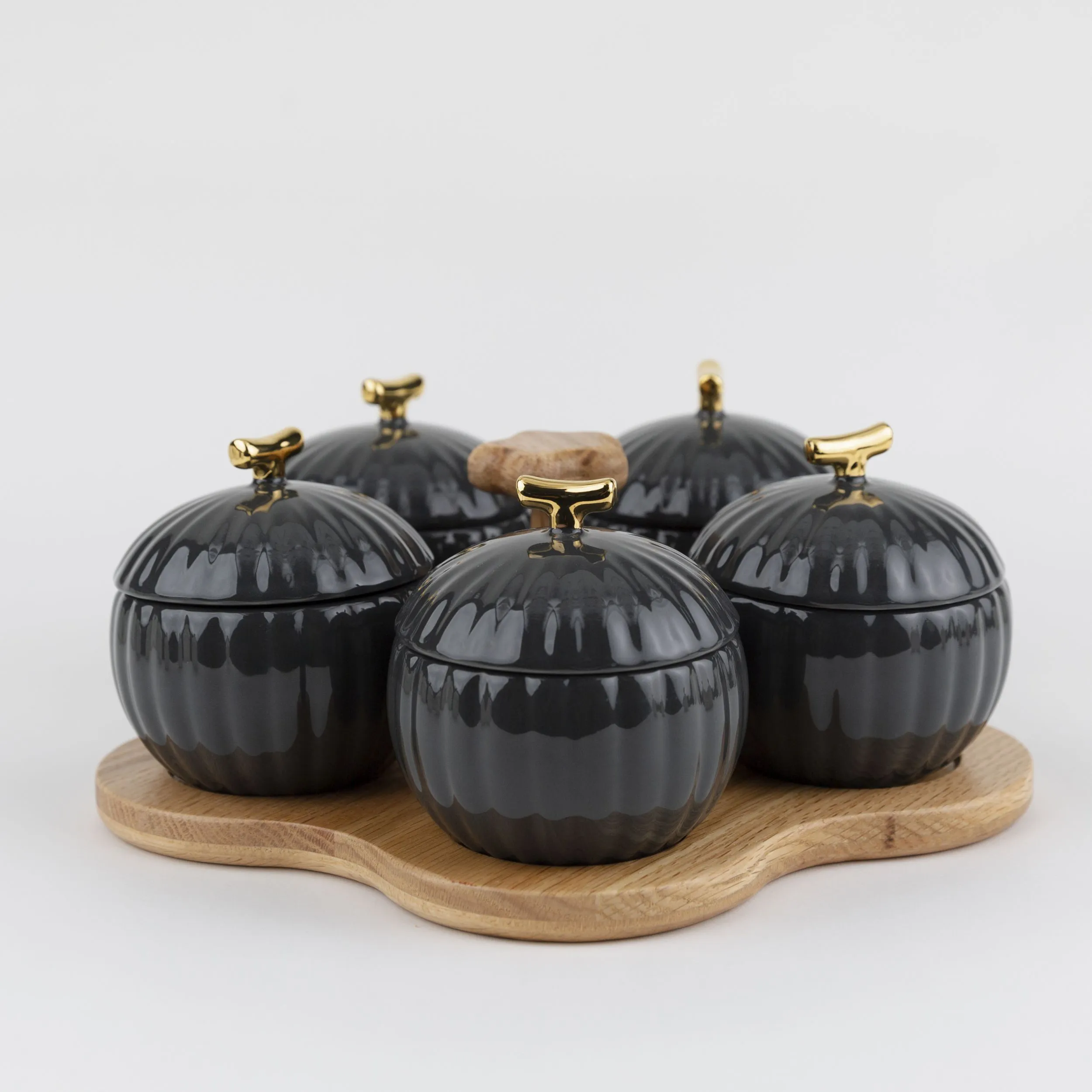CANISTER Set – CA2 series with OAK tray